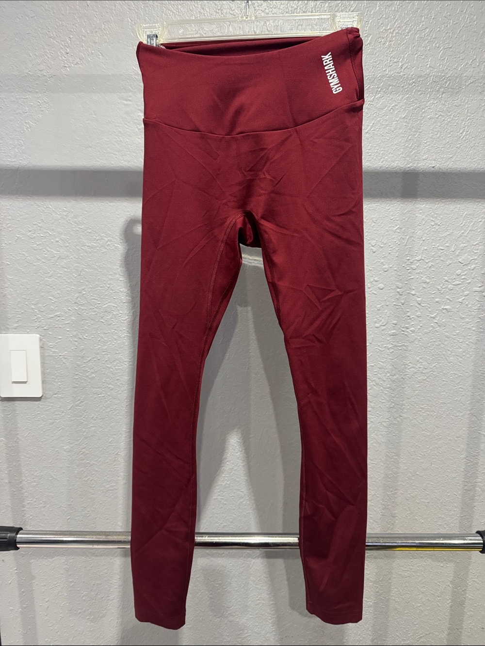 Gymshark Kids Burgundy High-Waist Leggings